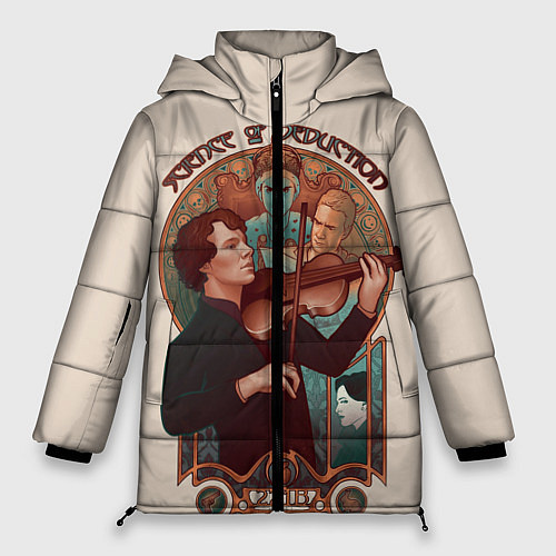 Женская зимняя куртка Sherlock / 3D-Черный – фото 1