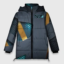 Куртка зимняя женская Mass Effect N7, цвет: 3D-черный