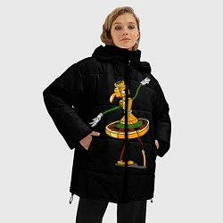 Куртка зимняя женская Cuphead, цвет: 3D-черный — фото 2