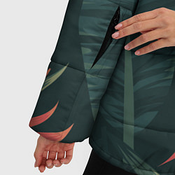 Куртка зимняя женская Тропический комуфляж, цвет: 3D-черный — фото 2