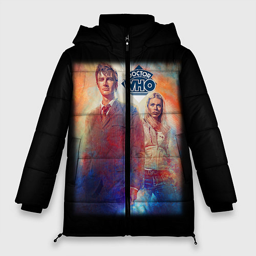 Женская зимняя куртка Doctor Who / 3D-Черный – фото 1