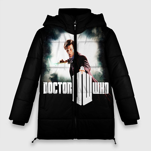 Женская зимняя куртка Doctor Who / 3D-Черный – фото 1