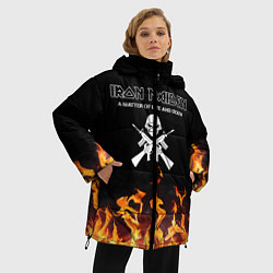 Куртка зимняя женская Iron Maiden, цвет: 3D-черный — фото 2