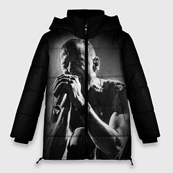 Куртка зимняя женская Chester Bennington Linkin Park, цвет: 3D-светло-серый