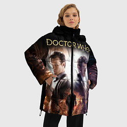 Куртка зимняя женская Доктор Кто, цвет: 3D-черный — фото 2