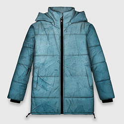 Куртка зимняя женская Оттенки синего, цвет: 3D-черный