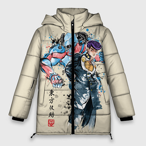 Женская зимняя куртка Приключения ДжоДжо / 3D-Светло-серый – фото 1