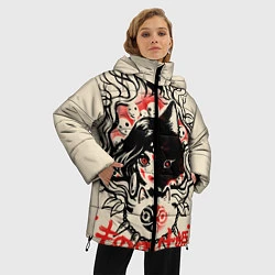 Куртка зимняя женская Принцесса Мононоке, цвет: 3D-черный — фото 2