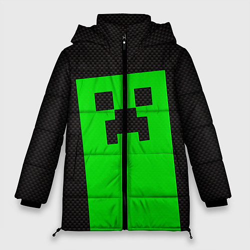 Женская зимняя куртка MINECRAFT карбон / 3D-Черный – фото 1