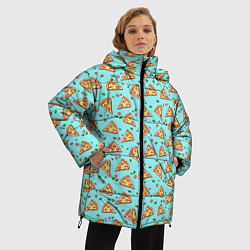 Куртка зимняя женская Пицца, цвет: 3D-светло-серый — фото 2