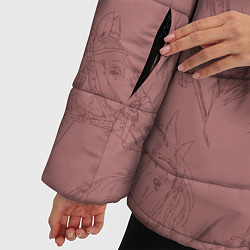 Куртка зимняя женская Кони, цвет: 3D-черный — фото 2