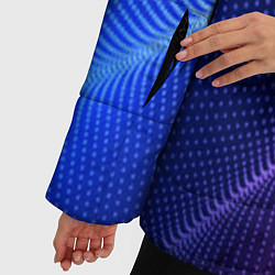 Куртка зимняя женская Фиолетово 3d волны 2020, цвет: 3D-черный — фото 2