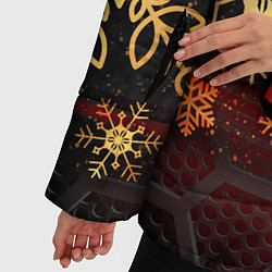 Куртка зимняя женская Новогодний BRAWL STARS CROW, цвет: 3D-черный — фото 2
