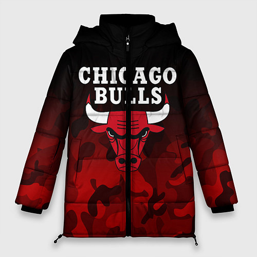 Женская зимняя куртка CHICAGO BULLS / 3D-Черный – фото 1