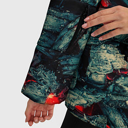 Куртка зимняя женская Уголь, цвет: 3D-красный — фото 2