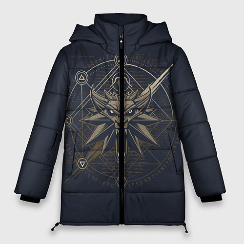 Женская зимняя куртка Ведьмак 3: Дикая Охота / 3D-Черный – фото 1