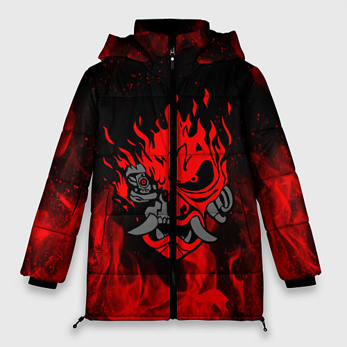 Женская зимняя куртка CYBERPUNK 2077 KEANU REEVES / 3D-Черный – фото 1