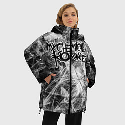 Куртка зимняя женская MY CHEMICAL ROMANCE, цвет: 3D-черный — фото 2
