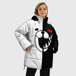 Куртка зимняя женская MONOKUMA КАПЮШОН, цвет: 3D-светло-серый — фото 2