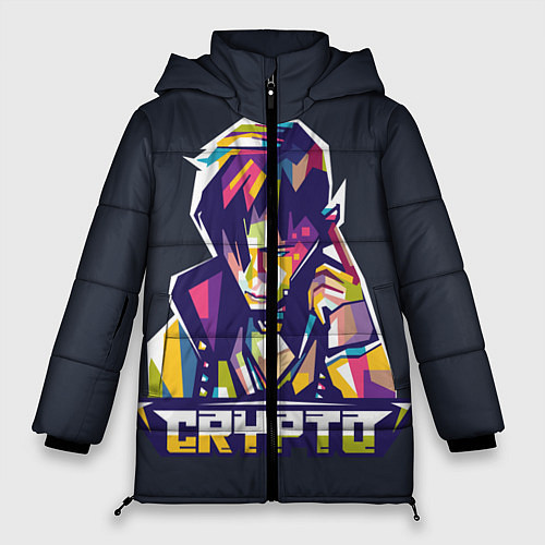 Женская зимняя куртка Apex Legends Crypto / 3D-Черный – фото 1