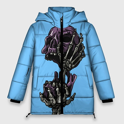 Женская зимняя куртка Brutal Skull / 3D-Черный – фото 1