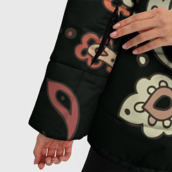 Куртка зимняя женская Расписной узор, цвет: 3D-светло-серый — фото 2