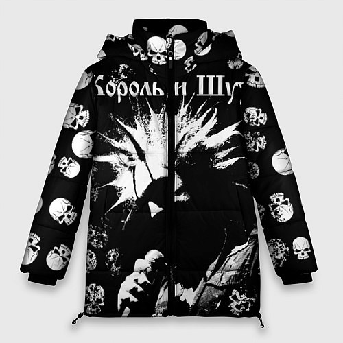 Женская зимняя куртка Король и Шут Анархия / 3D-Черный – фото 1