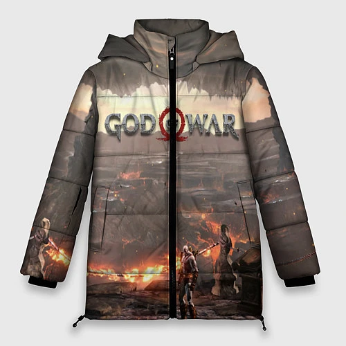 Женская зимняя куртка GOD OF WAR / 3D-Черный – фото 1