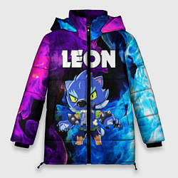 Куртка зимняя женская BRAWL STARS LEON, цвет: 3D-светло-серый