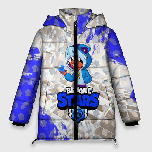 Женская зимняя куртка BRAWL STARS LEON SHARK / 3D-Черный – фото 1