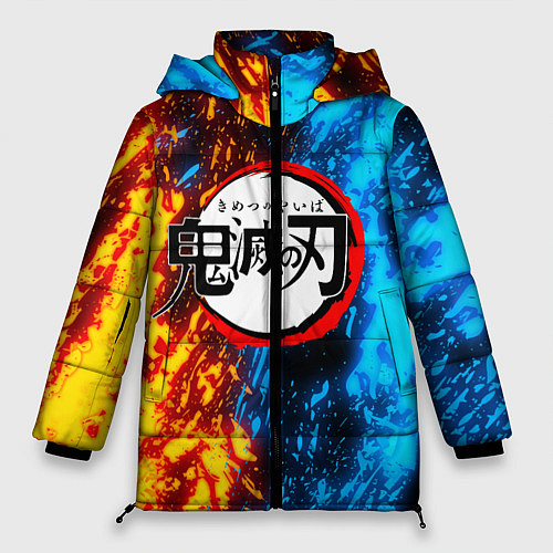 Женская зимняя куртка KIMETSU NO YAIBA / 3D-Черный – фото 1