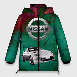Куртка зимняя женская Нисан, цвет: 3D-черный