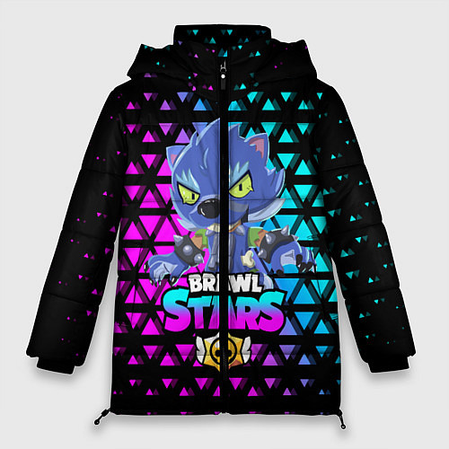 Женская зимняя куртка BRAWL STARS LEON ОБОРОТЕНЬ / 3D-Черный – фото 1