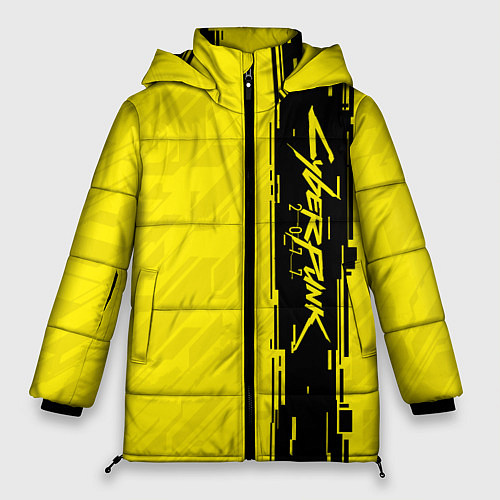 Женская зимняя куртка CYBERPUNK 2077 / 3D-Черный – фото 1