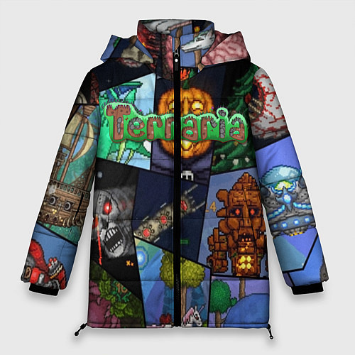 Женская зимняя куртка Terraria / 3D-Черный – фото 1