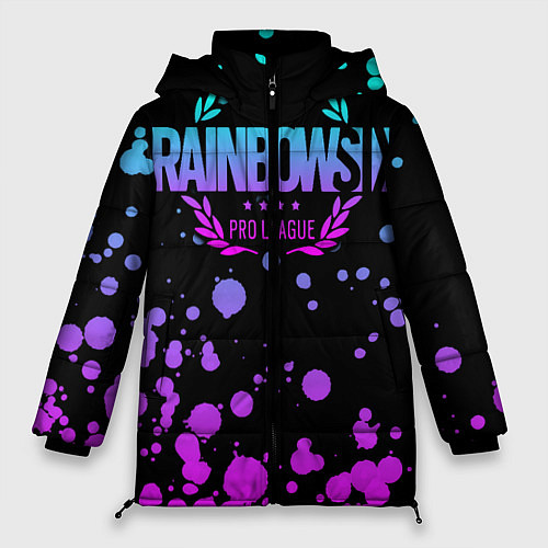 Женская зимняя куртка Rainbow Six Siege / 3D-Черный – фото 1