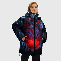 Куртка зимняя женская Demogorgon Stranger Things, цвет: 3D-светло-серый — фото 2