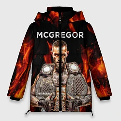 Куртка зимняя женская CONOR McGREGOR, цвет: 3D-красный