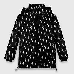 Куртка зимняя женская LiL PEEP Pattern, цвет: 3D-черный