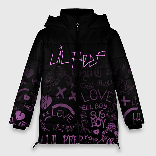 Женская зимняя куртка LIL PEEP / 3D-Черный – фото 1
