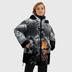 Куртка зимняя женская Battlefield, цвет: 3D-черный — фото 2