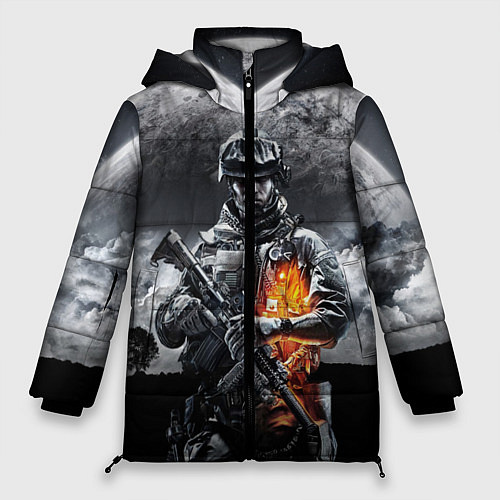 Женская зимняя куртка Battlefield / 3D-Черный – фото 1