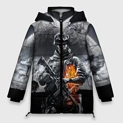 Куртка зимняя женская Battlefield, цвет: 3D-светло-серый