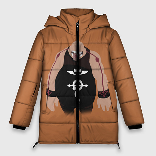 Женская зимняя куртка Стальной алхимик / 3D-Черный – фото 1