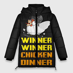 Куртка зимняя женская Winner Chicken Dinner, цвет: 3D-красный