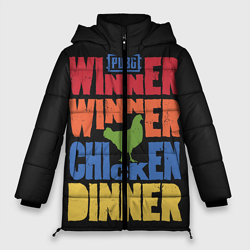 Женская зимняя куртка Winner Chicken Dinner / 3D-Черный – фото 1