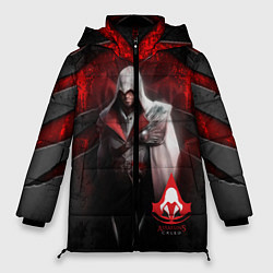 Куртка зимняя женская Assasin's creed, цвет: 3D-черный