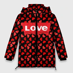 Куртка зимняя женская Love, цвет: 3D-черный