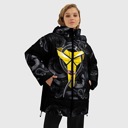 Куртка зимняя женская Los Angeles LakersKobe Bryan, цвет: 3D-черный — фото 2