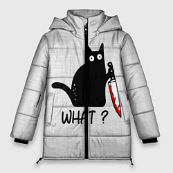 Куртка зимняя женская What cat, цвет: 3D-светло-серый